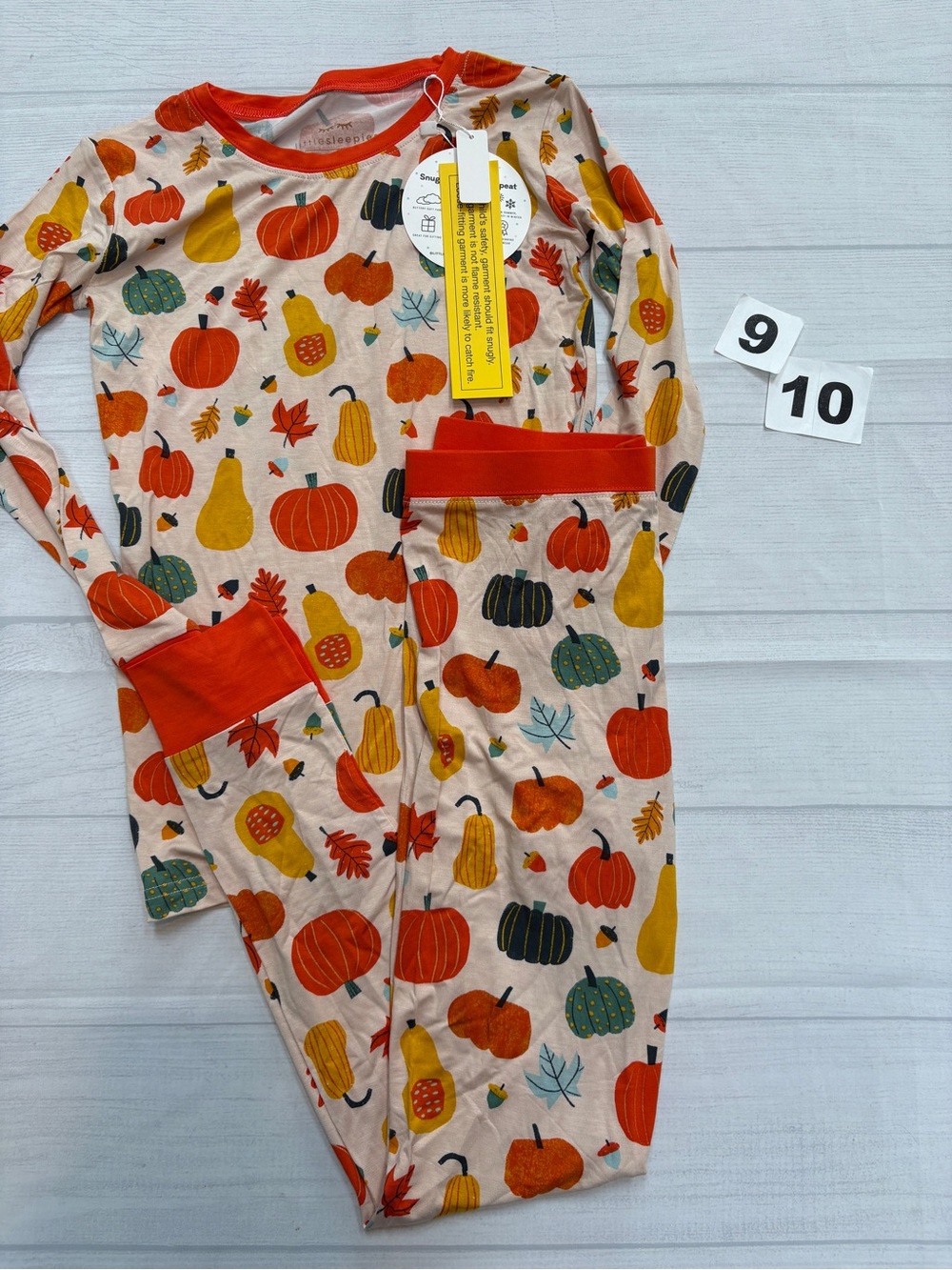 Little Sleepies Pumpkin & Gourd Pajama Set - Orange Multi